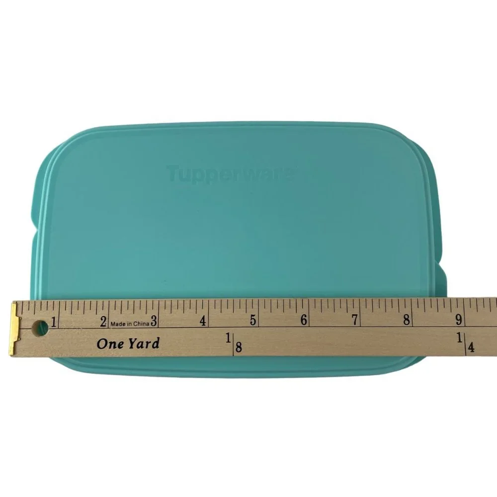 Tupperware Lunch It Divided Container Blue 2 Sections‎ w/Lid 590 ml
